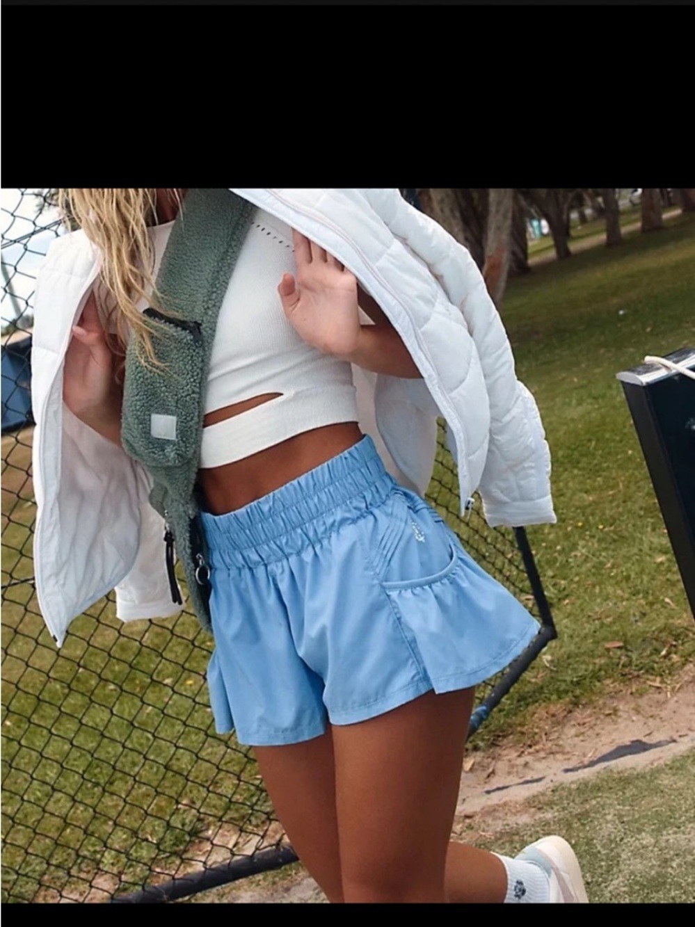 FP Movement by Free People Get Your Flirt On High Waisted Shorts active spring